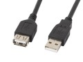 Przedłużacz USB 2.0 Lanberg AM-AF 1,8m czarny - 1038762
