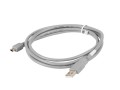 Kabel USB 2.0 Lanberg mini AM-BM5P(CANON) 1,8m szary - 1378235