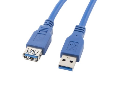 Przedłużacz USB 3.0 Lanberg AM-AF 1,8m niebieski - 1038838