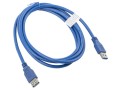 Przedłużacz USB 3.0 Lanberg AM-AF 1,8m niebieski - 1038839