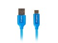 Kabel USB 2.0 Lanberg Premium Type-C(M) - A(M) 0,5m niebieski 5A - 1038852