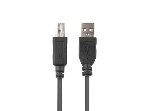 Kabel USB 2.0 Lanberg AM-BM 1,8m czarny ferryt box - 1378283