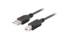 Kabel USB 2.0 Lanberg AM-BM 1m czarny ferryt box - 1038968