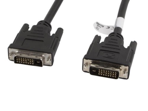Kabel DVI Lanberg DVI-D (24+1) M/M 1,8m czarny - 682126