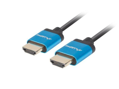 Kabel HDMI Lanberg M/M v2.0 0,5m 4K slim czarny - 682162