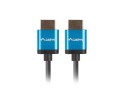 Kabel HDMI Lanberg M/M v2.0 0,5m 4K slim czarny - 1378354