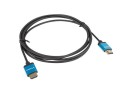 Kabel HDMI Lanberg M/M v2.0 1m 4K slim czarny - 1378355