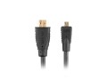 Kabel Lanberg M/M HDMI - micro HDMI v1.4 1m 4K 3D czarny - 1186876