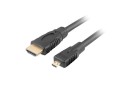 Kabel Lanberg M/M HDMI - micro HDMI v1.4 1m 4K 3D czarny - 1186877