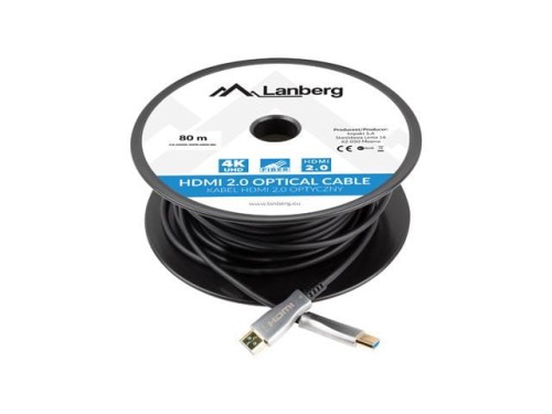 Kabel HDMI Lanberg M/M v2.0 80m czarny optyczny AOC - 1378399
