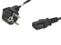 Kabel zasilający Lanberg CEE 7/7 -> IEC 320 C13 1,8m czarny - 1048925