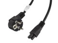 Kabel zasilający Lanberg CEE 7/7 -> IEC 320 C5 notebook (miki) 3m VDE czarny - 682173