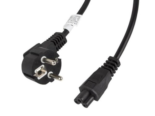 Kabel zasilający Lanberg CEE 7/7 -> IEC 320 C5 notebook (miki) 3m VDE czarny - 682173
