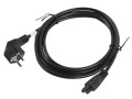 Kabel zasilający Lanberg CEE 7/7 -> IEC 320 C5 notebook (miki) 3m VDE czarny - 1378438