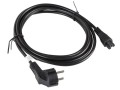 Kabel zasilający Lanberg CEE 7/7 -> IEC 320 C5 notebook (miki) 3m VDE czarny - 1378439
