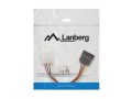 Kabel zasilający Lanberg Molex(M) -> SATA(F) 0,15m - 1378443
