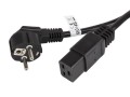 Kabel zasilający Lanberg CEE 7/7 -> IEC 320 C19 (serwerowy) 16A 1,8m VDE czarny - 682176