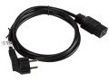 Kabel zasilający Lanberg CEE 7/7 -> IEC 320 C19 (serwerowy) 16A 1,8m VDE czarny - 1378445