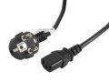 Kabel zasilający Lanberg CEE 7/7 -> IEC 320 C13 5m VDE czarny - 750955