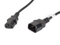 Przedłużacz kabla zasilającego Lanberg IEC 320 C13 -> C14 5m VDE czarny - 682187