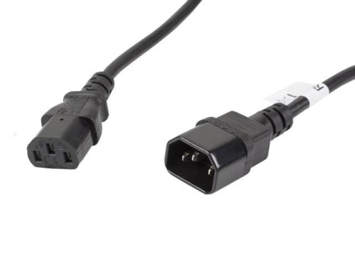 Przedłużacz kabla zasilającego Lanberg IEC 320 C13 -> C14 5m VDE czarny - 682187