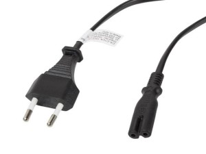 Kabel zasilający Lanberg CEE 7/16 -> IEC 320 C7 EURO (radiowy) 3m czarny