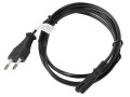 Kabel zasilający Lanberg CEE 7/16 ->  IEC 320 C7 EURO (radiowy) 3m czarny - 973133