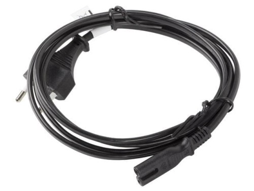Kabel zasilający Lanberg CEE 7/16 -> IEC 320 C7 EURO (radiowy) 3m VDE czarny - 1378483