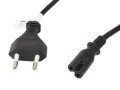 Kabel zasilający Lanberg CEE 7/16 -> IEC 320 C7 EURO (radiowy) 3m VDE czarny - 973134