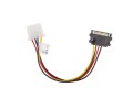 Kabel adapter Lanberg SATA zasilający(M) -> Molex(F) 0,15m - 1378485