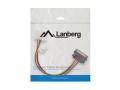 Kabel adapter Lanberg SATA zasilający(M) -> Molex(F) 0,15m - 1378486
