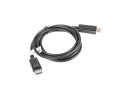 Kabel adapter Lanberg CA-DPHD-10CC-0010-BK DisplayPort (M) -> HDMI 1m (M) czarny - 1038183