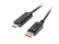 Kabel adapter Lanberg CA-DPHD-10CC-0050-BK DisplayPort (M) -> HDMI 5m (M) czarny - 738807