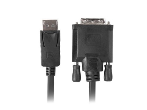 Kabel adapter Lanberg DisplayPort v1.2 - DVI-D (24+1) M/M 1,8m czarny Dual Link - 738723