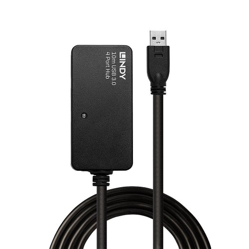 Kabel USB 3.0 LINDY Active Extension Pro Hub 10m czarny - 1378654