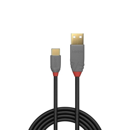 Kabel USB 2.0 LINDY Type A to C Cable, Anthra Line 3m Black - 1378669