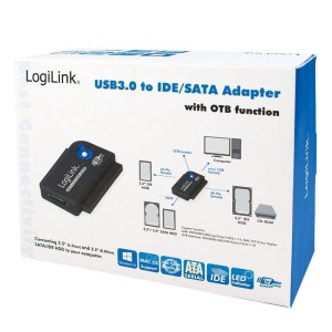 Adapter LogiLink AU0028A USB 3.0 > IDE i SATA z OTB