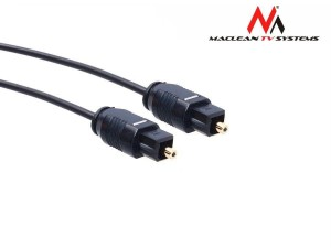Kabel audio Maclean MCTV-750 Toslink (M) - Toslink (M), 0,5m, czarny