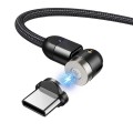 Kabel USB 2.0 Maclean MCE475 magnetyczny USB C kątowy 2m czarny - 973285
