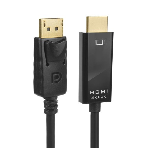 Kabel adapter Maclean MCTV-714 Display Port (DP) - HDMI 4K/30Hz czarny 1,8m - 1378977