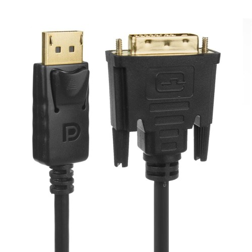 Kabel adapter Maclean MCTV-715 Display Port (DP) - DVI 4K/30Hz czarny 1,8m - 1378978