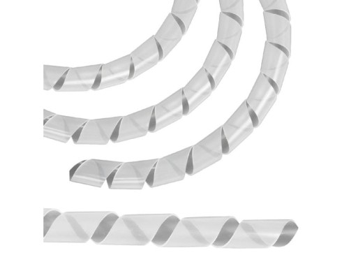 Osłona maskująca na kable Maclean MCTV-685 T (8.7*10mm) 3m transparentna spirala - 1378981