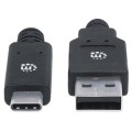 Kabel Manhattan USB-C 3.1 Gen1, USB C/USB A M/M 2m czarny - 1379061