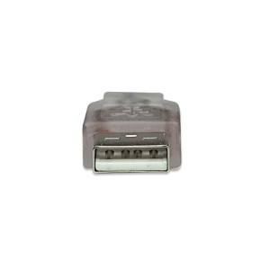 Kabel USB 2.0 Manhattan USB A - Mini USB 5-pin M/M 1,8m srebrny