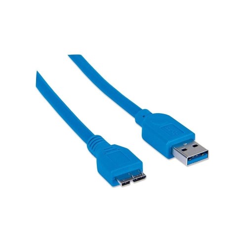 Kabel Manhattan USB 3.0 A / Micro-B M/M 1m niebieski - 1379076