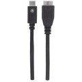Kabel Manhattan USB-C 3.1 / MicroUSB-B 3.0 M/M 1m czarny - 1379092