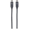 Kabel Manhattan USB 3.2 Gen2 M/M 0,5m czarny - 1379110