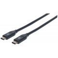 Kabel Manhattan USB 3.2 Gen2 M/M 0,5m czarny - 1311847