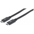 Kabel Manhattan USB-C 3.2 Gen1 M/M 2m czarny - 1311848