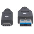 Kabel Manhattan USB 3.2 Gen1 C/A M/M 3m czarny - 1379118